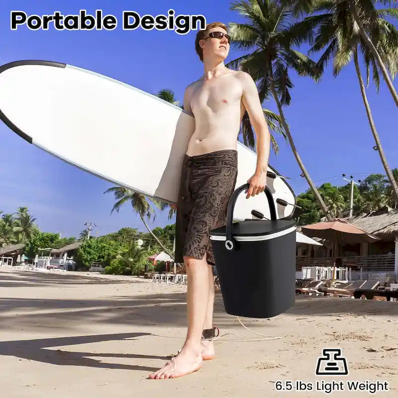 Table de bar glacière portable Costway 4 gallons avec poignée, décapsuleur et – Voir détails