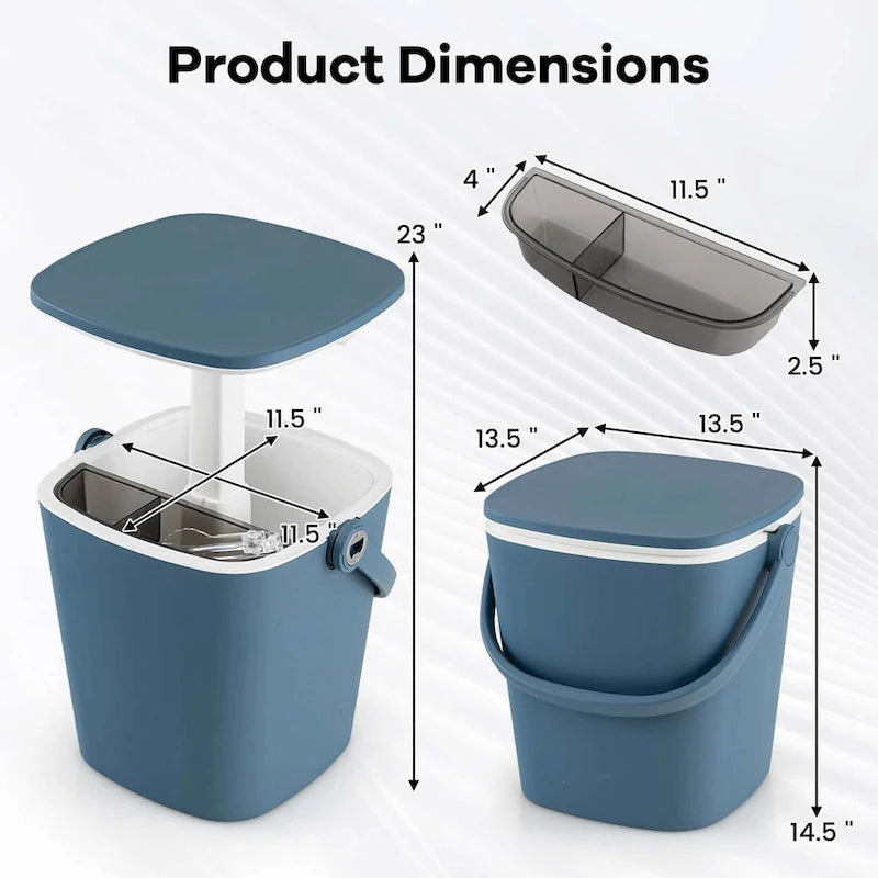 Table de bar glacière portable Costway 4 gallons avec poignée, décapsuleur et – Voir détails