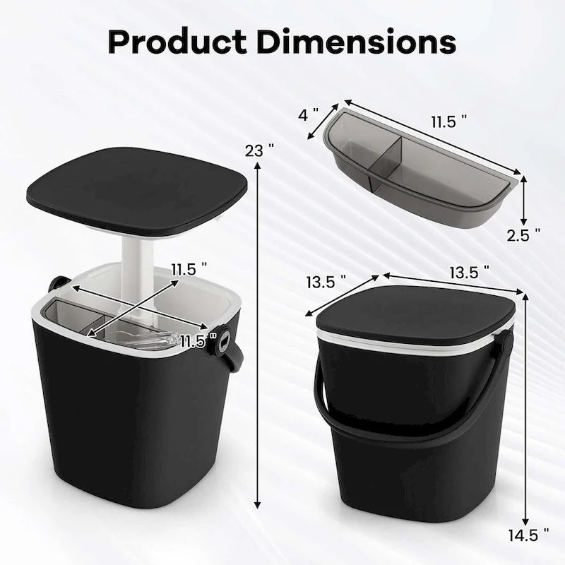 Table de bar glacière portable Costway 4 gallons avec poignée, décapsuleur et – Voir détails