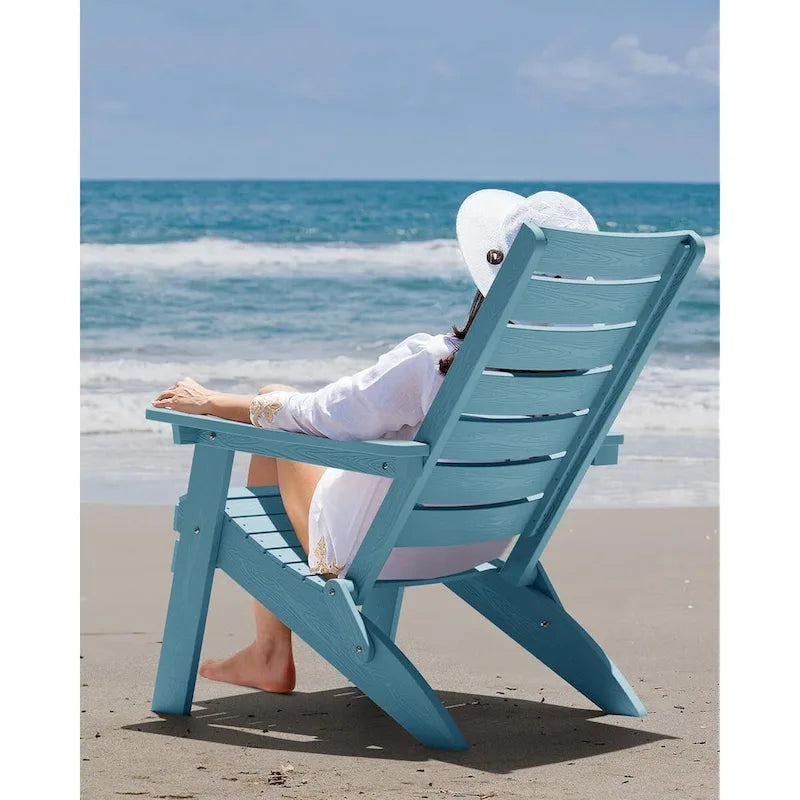 Chaises Adirondack pliantes WINSOON HIPS avec dossier incurvé et porte-gobelet