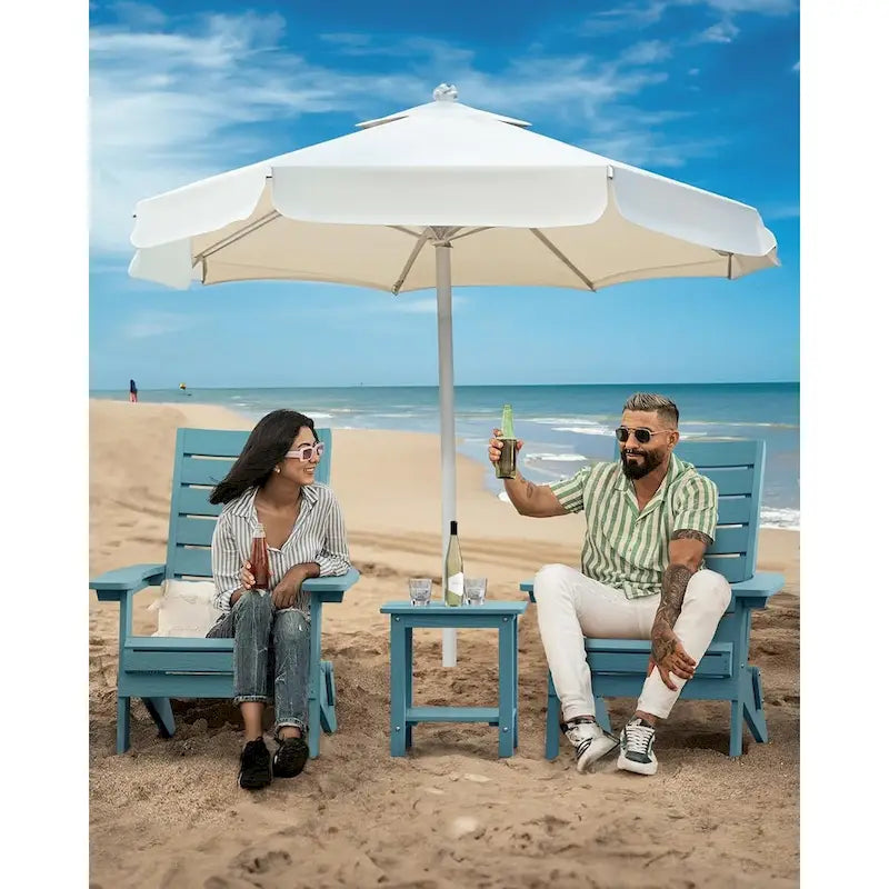 Chaises Adirondack pliantes WINSOON HIPS avec dossier incurvé et porte-gobelet