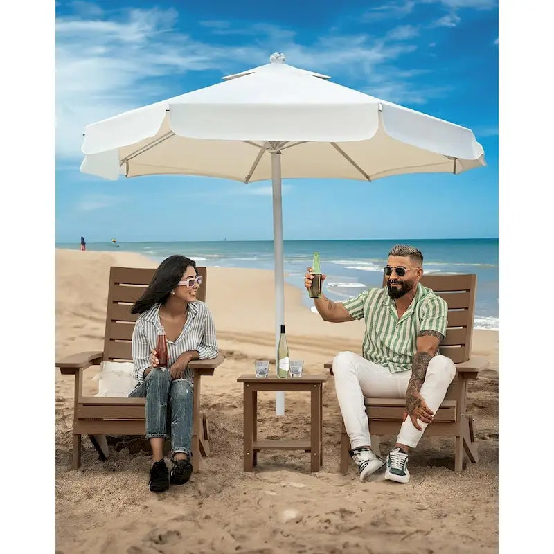 Chaises Adirondack pliantes WINSOON HIPS avec dossier incurvé et porte-gobelet