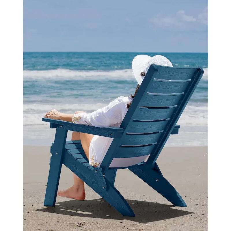 Chaises Adirondack pliantes WINSOON HIPS avec dossier incurvé et porte-gobelet