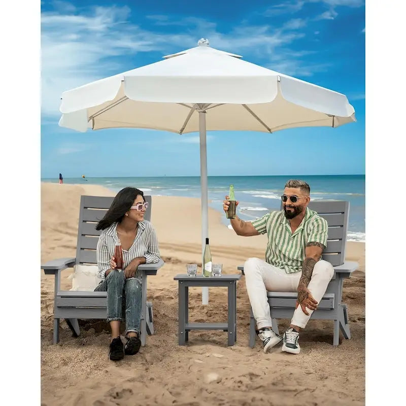 Chaises Adirondack pliantes WINSOON HIPS avec dossier incurvé et porte-gobelet