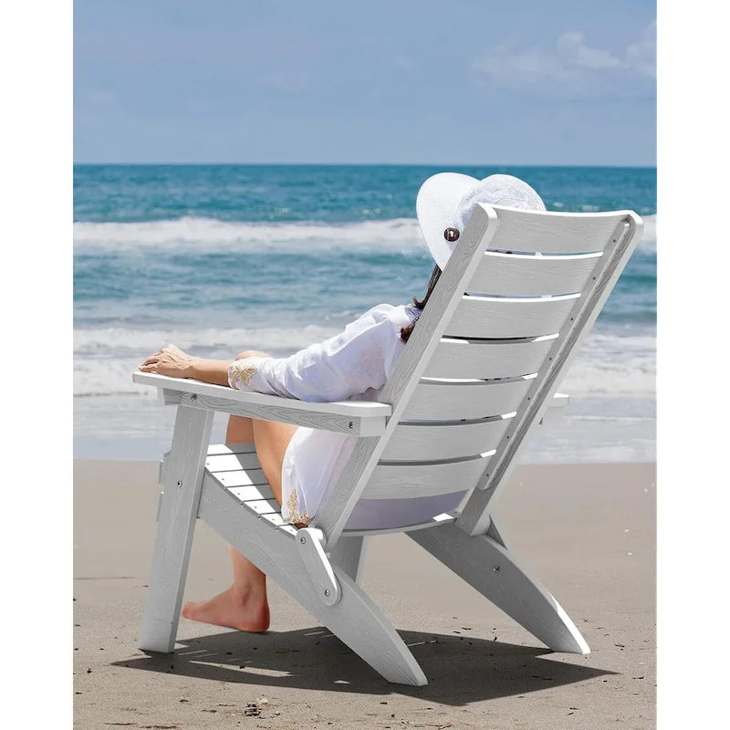 Chaises Adirondack pliantes WINSOON HIPS avec dossier incurvé et porte-gobelet