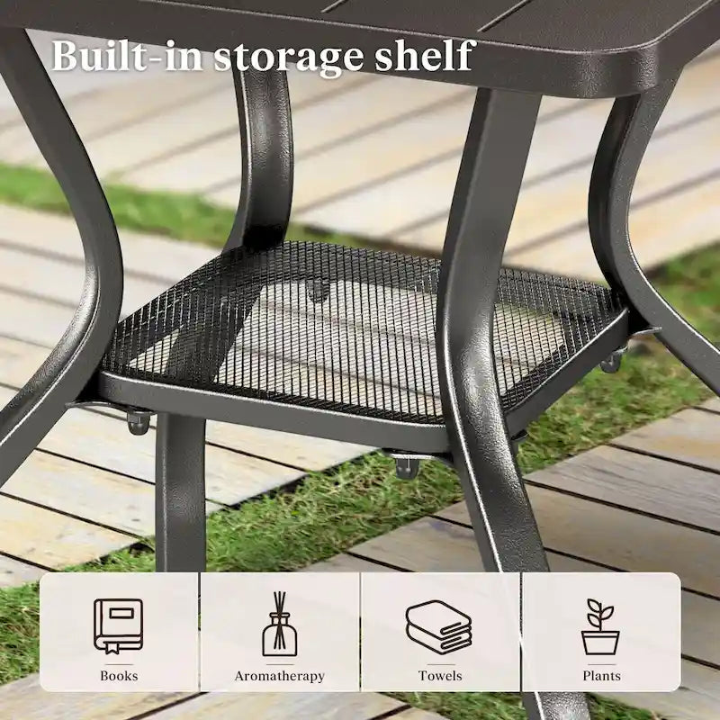 Chaise Balancelle de Jardin avec Coussins Beiges