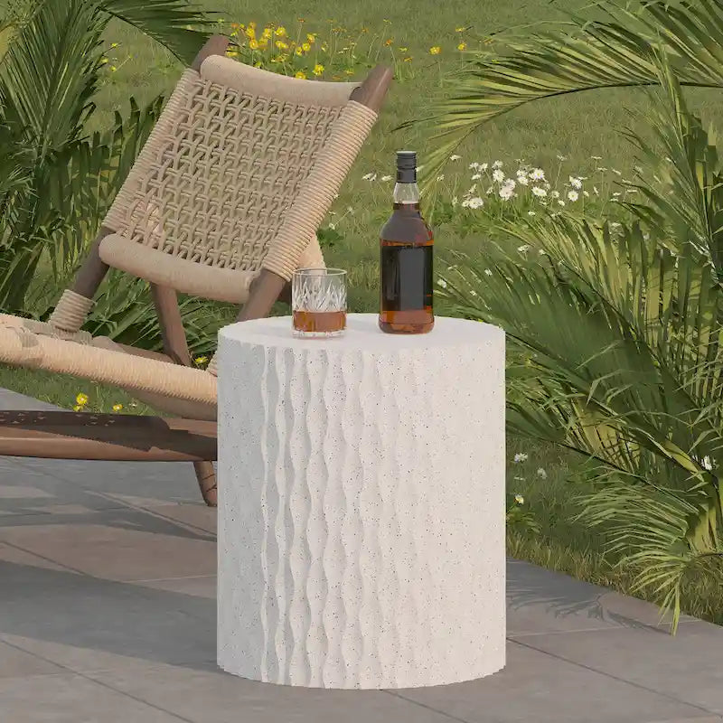 Round Outdoor Side Table