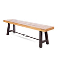 Banc de salle à manger extérieur en bois d'acacia