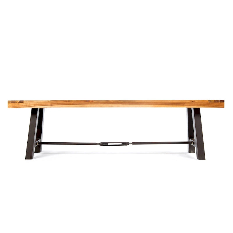 Banc de salle à manger extérieur en bois d'acacia
