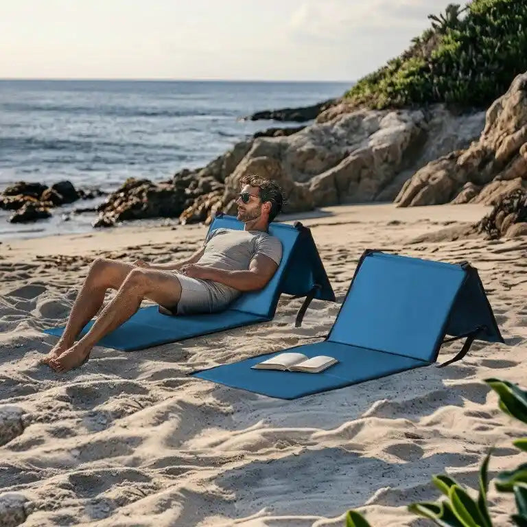 Chaise de plage pliante ultra légère Sunjoy, portable, pour le camping et les voyages