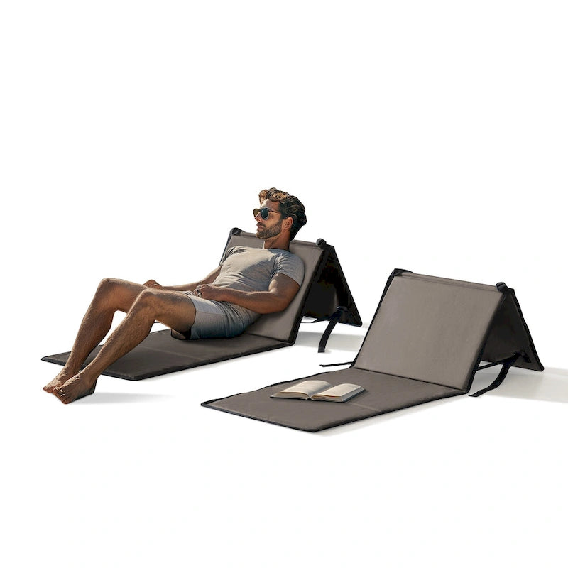Chaise de plage pliante ultra légère Sunjoy, portable, pour le camping et les voyages