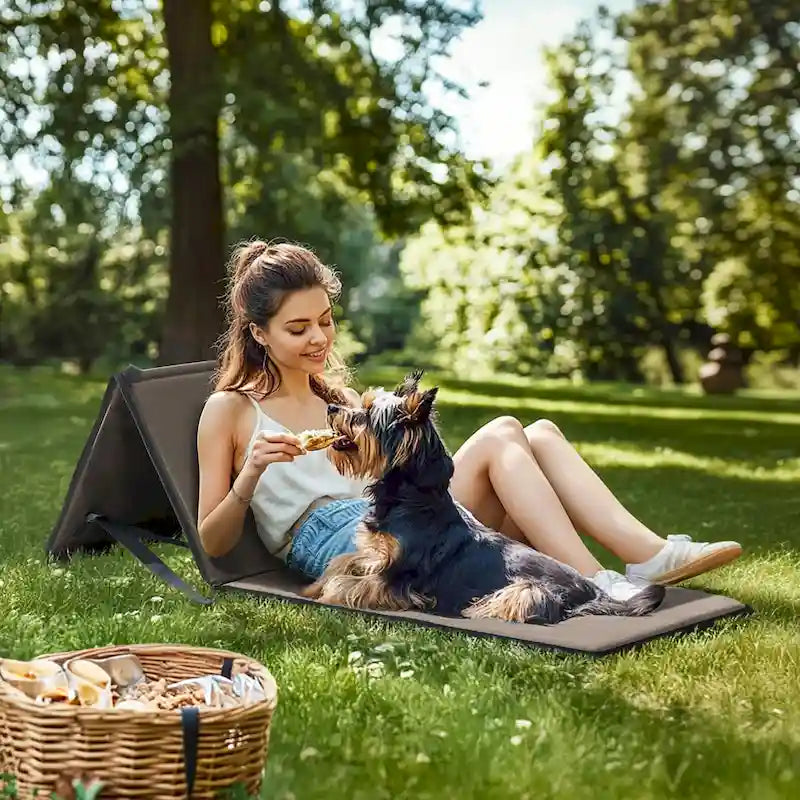 Chaise de plage pliante ultra légère Sunjoy, portable, pour le camping et les voyages