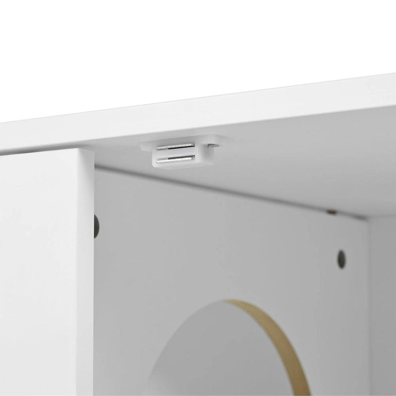 Meuble Cache Litière pour Chat, Cache Litière pour Chat avec Porte à Griffer, Maison pour Animaux de Compagnie Style Meuble, Meuble TV Moderne