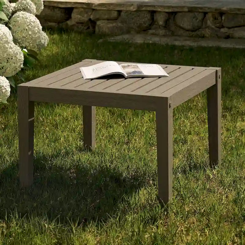 Table d'appoint en teck pour terrasse extérieure Northlake Square