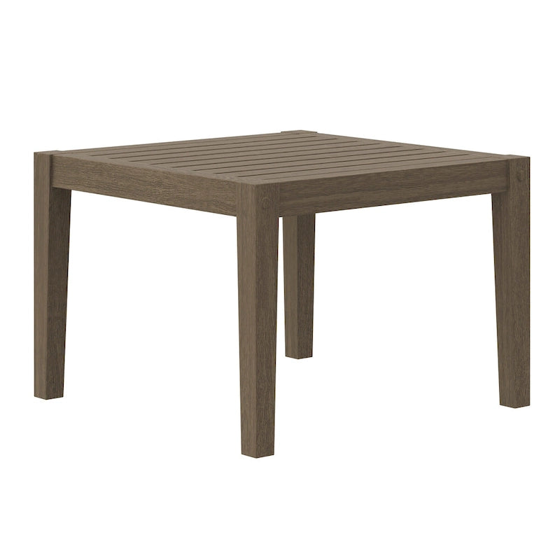 Table d'appoint en teck pour terrasse extérieure Northlake Square