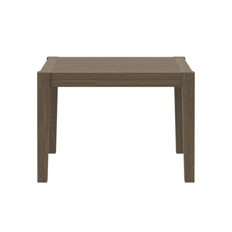 Table d'appoint en teck pour terrasse extérieure Northlake Square