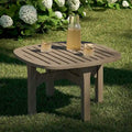 Table d'appoint d'extérieur en teck Saratoga Square