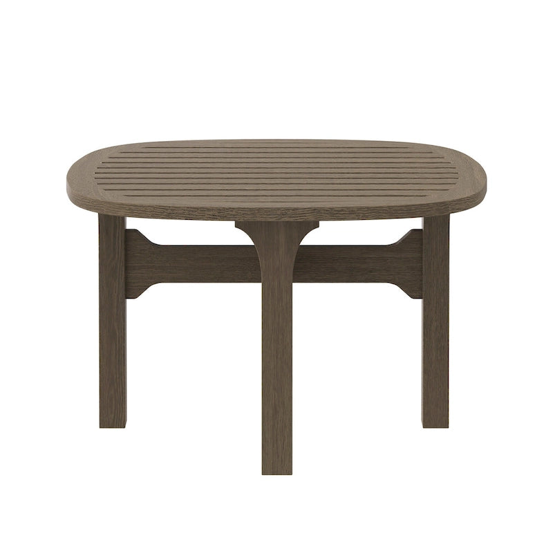 Table d'appoint d'extérieur en teck Saratoga Square
