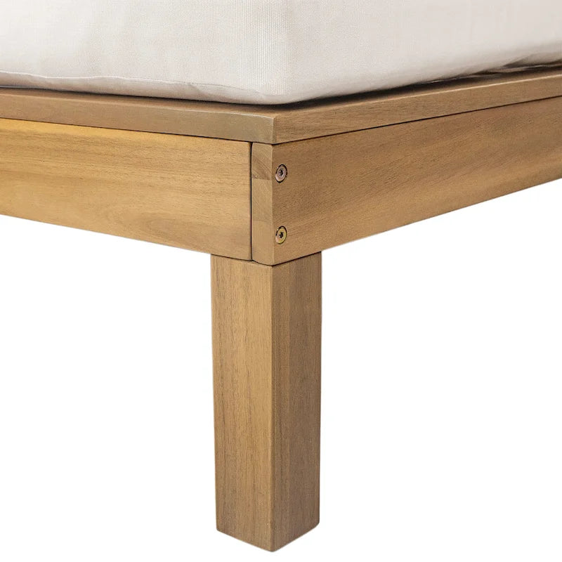 Double chaise longue 5 positions, chaise longue d'extérieur avec coussin et tablettes latérales pliantes pour 2 personnes