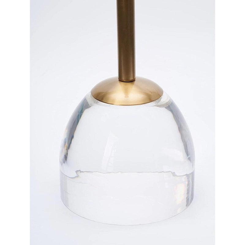 Table d'appoint solide en acrylique et laiton (lot de 2)