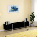 TV Console w/Storage Cabinets,Remote Control,APP Control LED TV Stand
