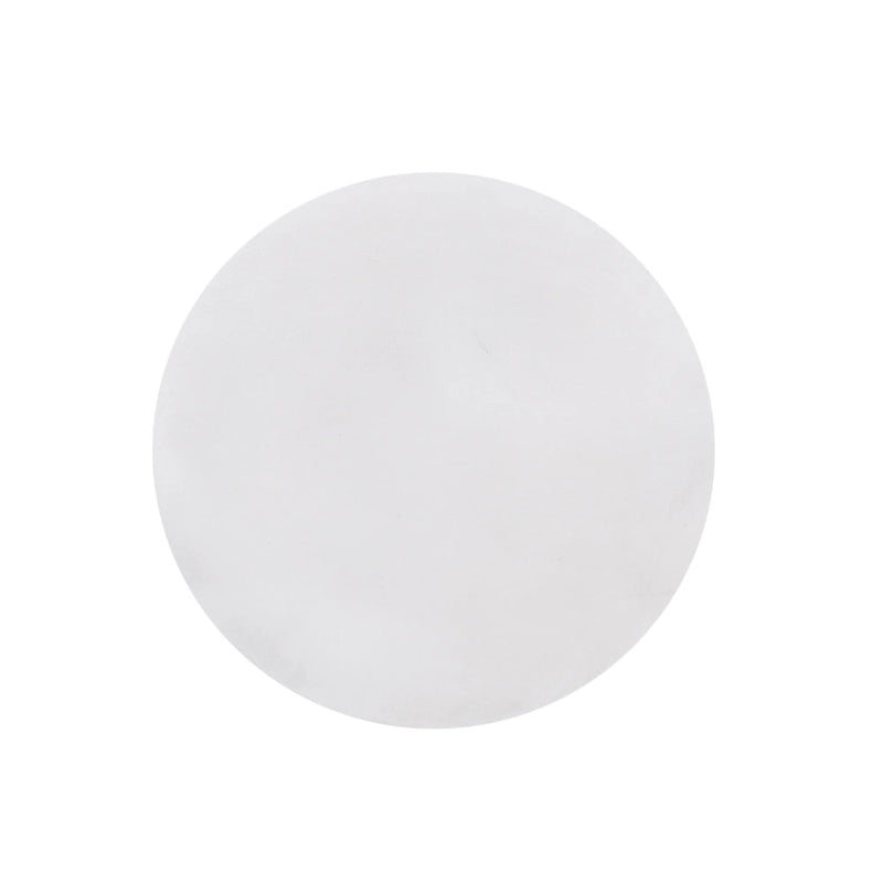 Table d'appoint d'extérieur, plateau rond de 15 pouces, faux béton blanc antique