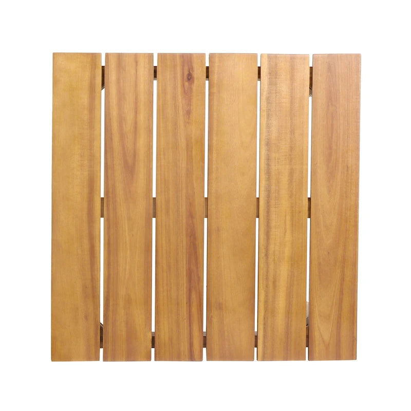 Table d'appoint rustique Table de chevet d'extérieur Table de canapé en bois avec plateau à lattes, Table de collation portable Support à plantes Table basse