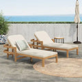 Christopher Knight Home - Chaises longues de jardin réglables en bois d'acacia (lot de 2)