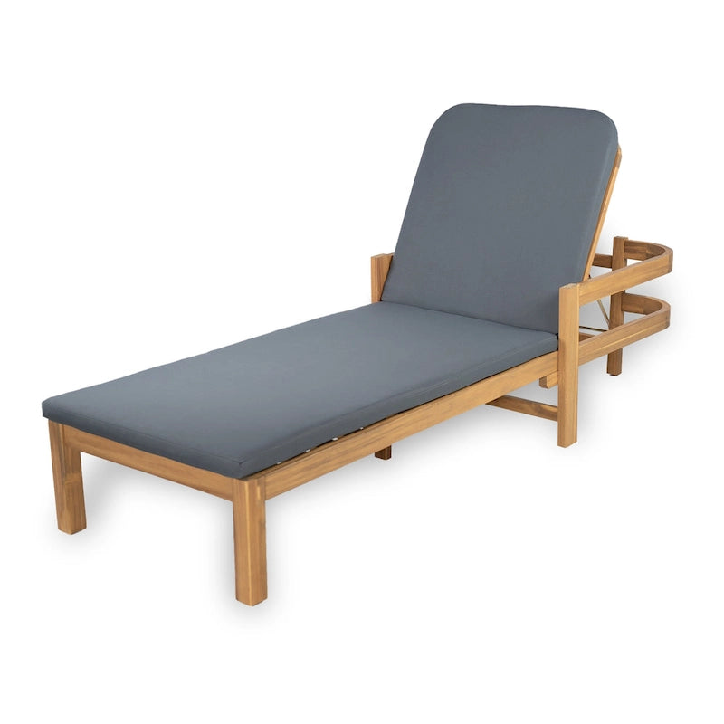 Christopher Knight Home - Chaises longues de jardin réglables en bois d'acacia (lot de 2)
