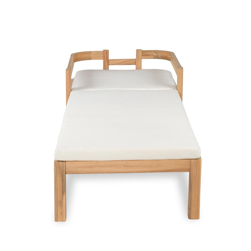Christopher Knight Home - Chaises longues de jardin réglables en bois d'acacia (lot de 2)