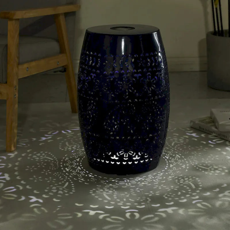 Table d'appoint, couleur bleu foncé