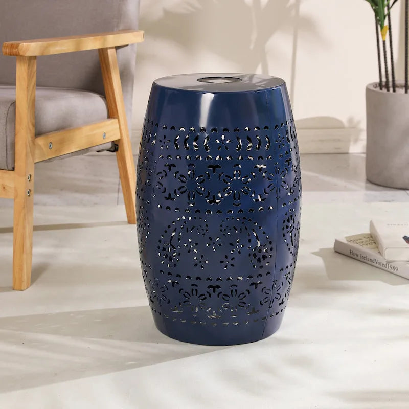 Table d'appoint, couleur bleu foncé