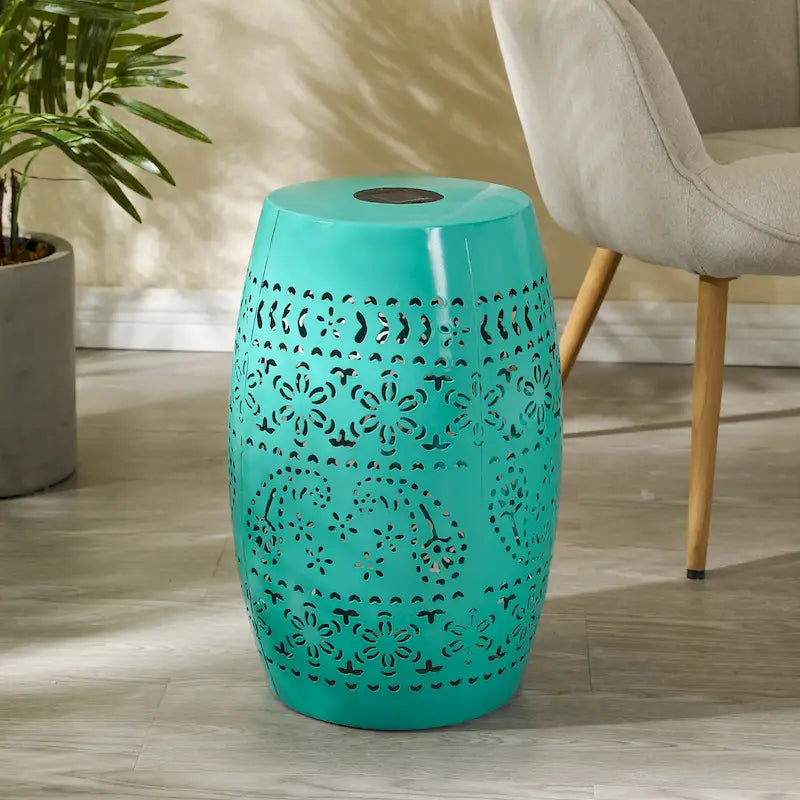 Table d'appoint, couleur bleu foncé