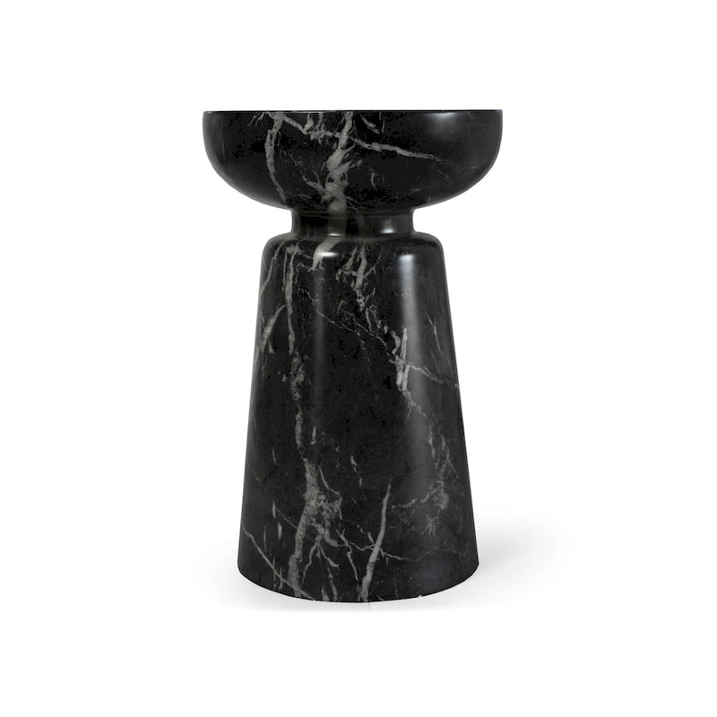 Table d'appoint Grover en fausse pierre de calice