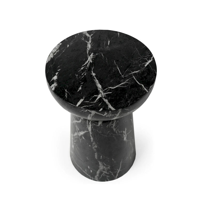 Table d'appoint Grover en fausse pierre de calice