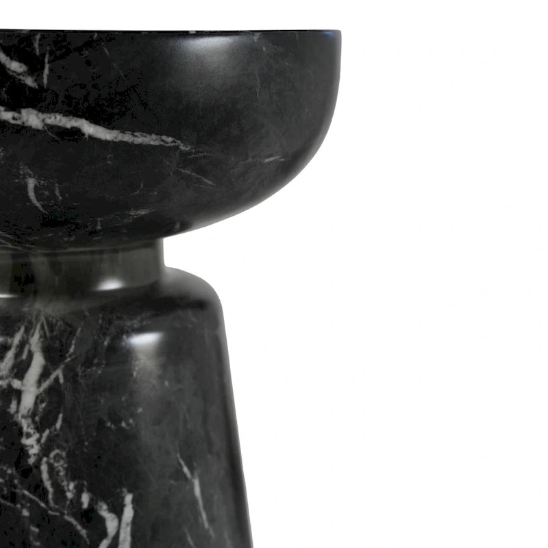 Table d'appoint Grover en fausse pierre de calice
