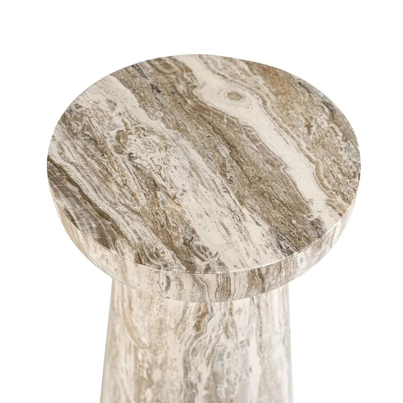 Table d'appoint Grover en fausse pierre de calice