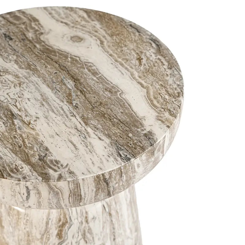 Table d'appoint Grover en fausse pierre de calice