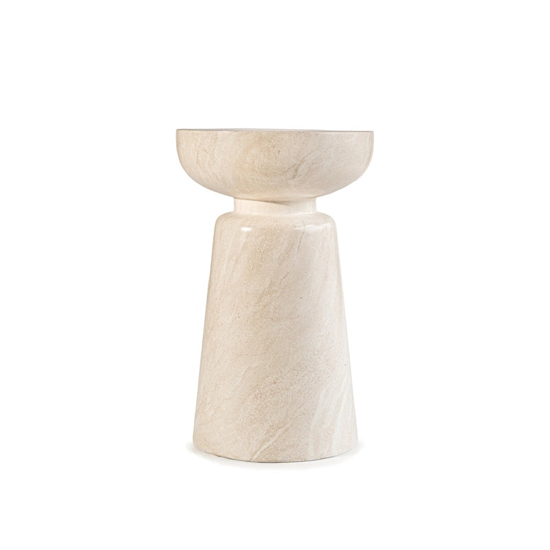 Table d'appoint Grover en fausse pierre de calice