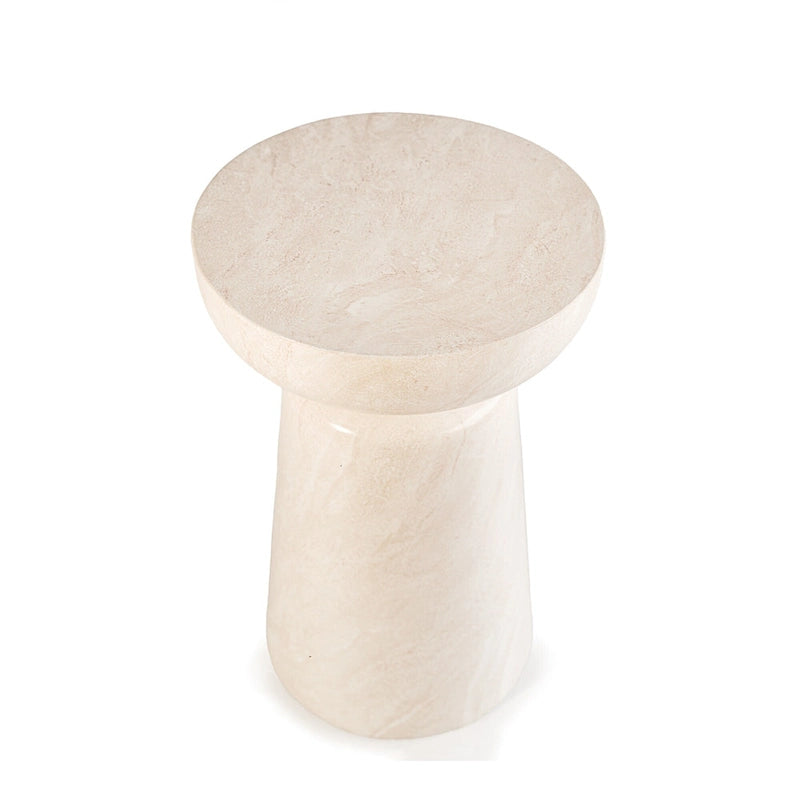 Table d'appoint Grover en fausse pierre de calice