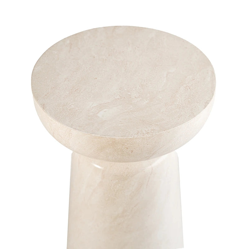 Table d'appoint Grover en fausse pierre de calice