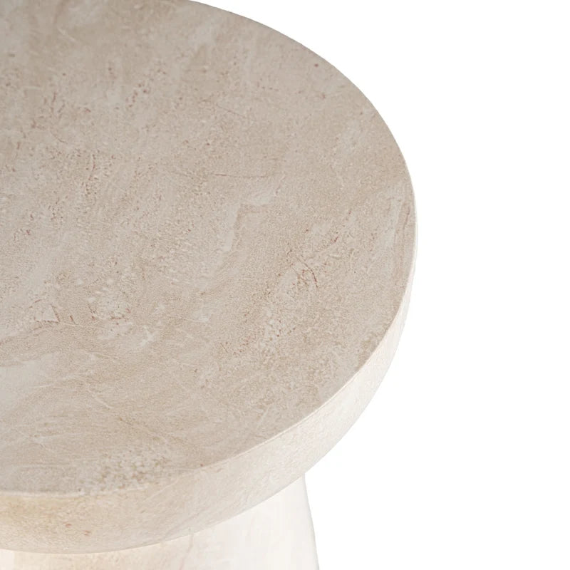 Table d'appoint Grover en fausse pierre de calice