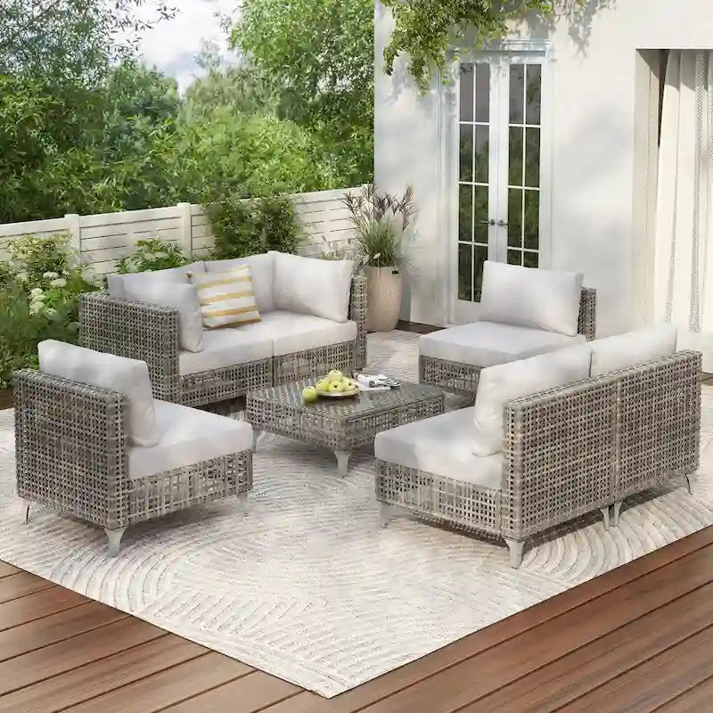 Ensemble de conversation de patio avec foyer-table au propane de 60 000 BTU, table d'appoint