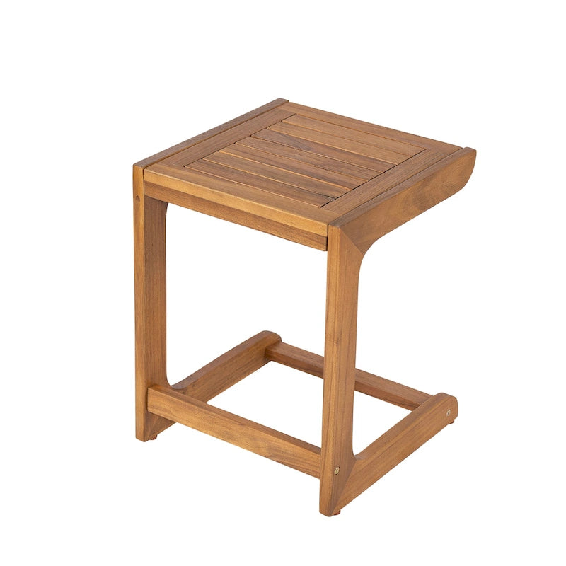 Christopher Knight Home - Table d'appoint Elliott d'extérieur en bois d'acacia Ashwell avec silhouette épurée et minimaliste