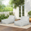 Christopher Knight Home- Chaise longue d'extérieur en mousse Shanks (lot de 2)