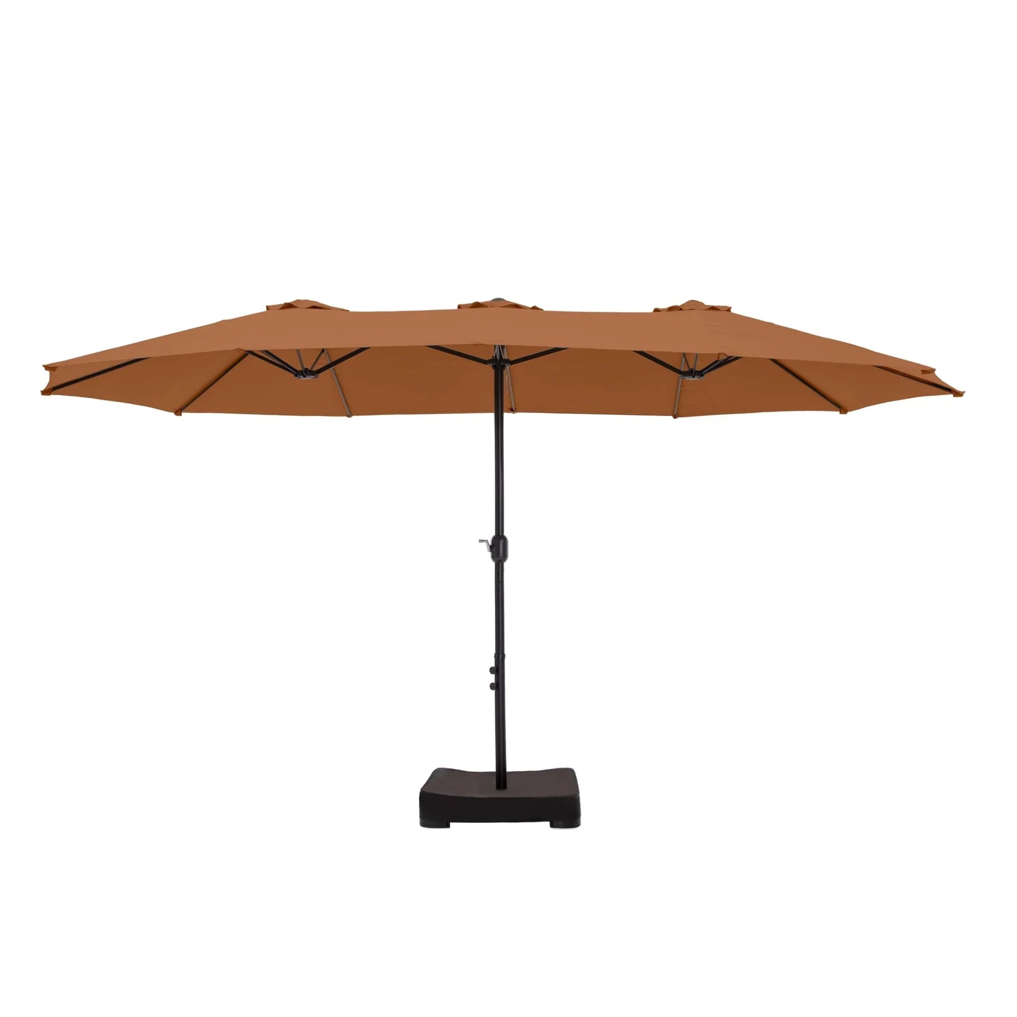 MAISON ARTS Grand Parasol Double Face de 4,5 m avec Base Incluse pour Patio