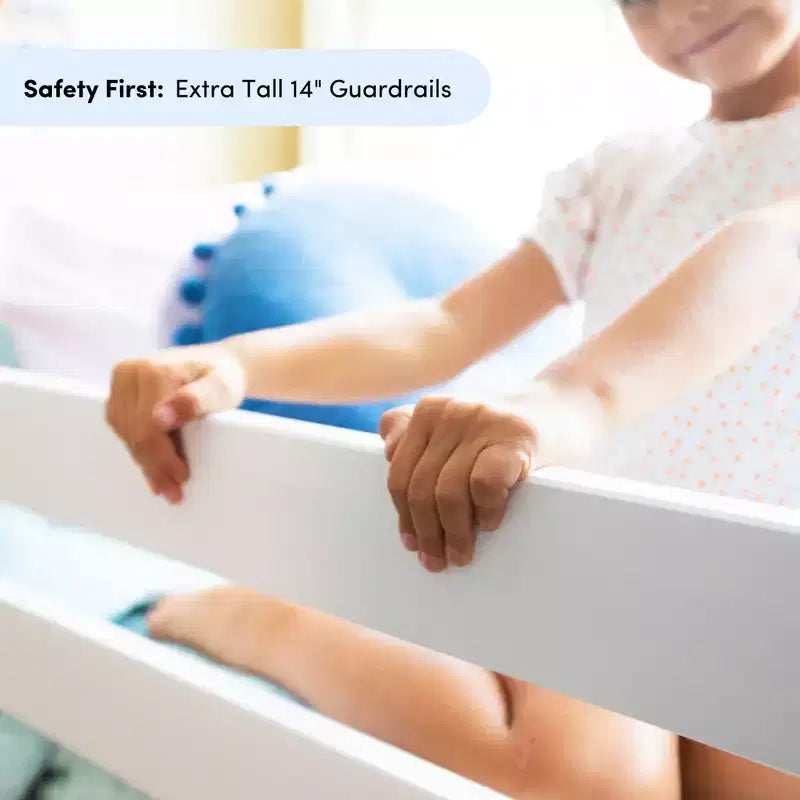 Lit superposé Max & Lily une place au-dessus d'un lit double avec lit gigogne, lits superposés pour enfants en bois massif de style scandinave