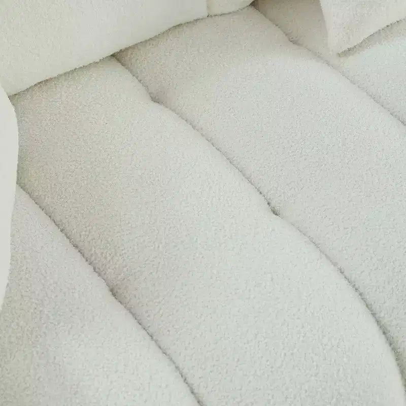 GDFStudio Alanna Canapé 3 places moderne en tissu peluche 79,5 po avec oreillers