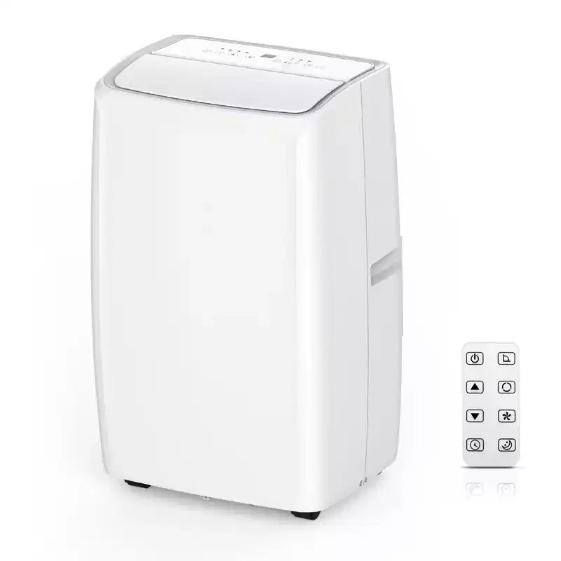 Climatiseur portable 10 000 BTU, Climatiseur de maison avec télécommande pour pièce jusqu'à 42 m², fonctions 3-en-1/minuterie 24h/roulettes