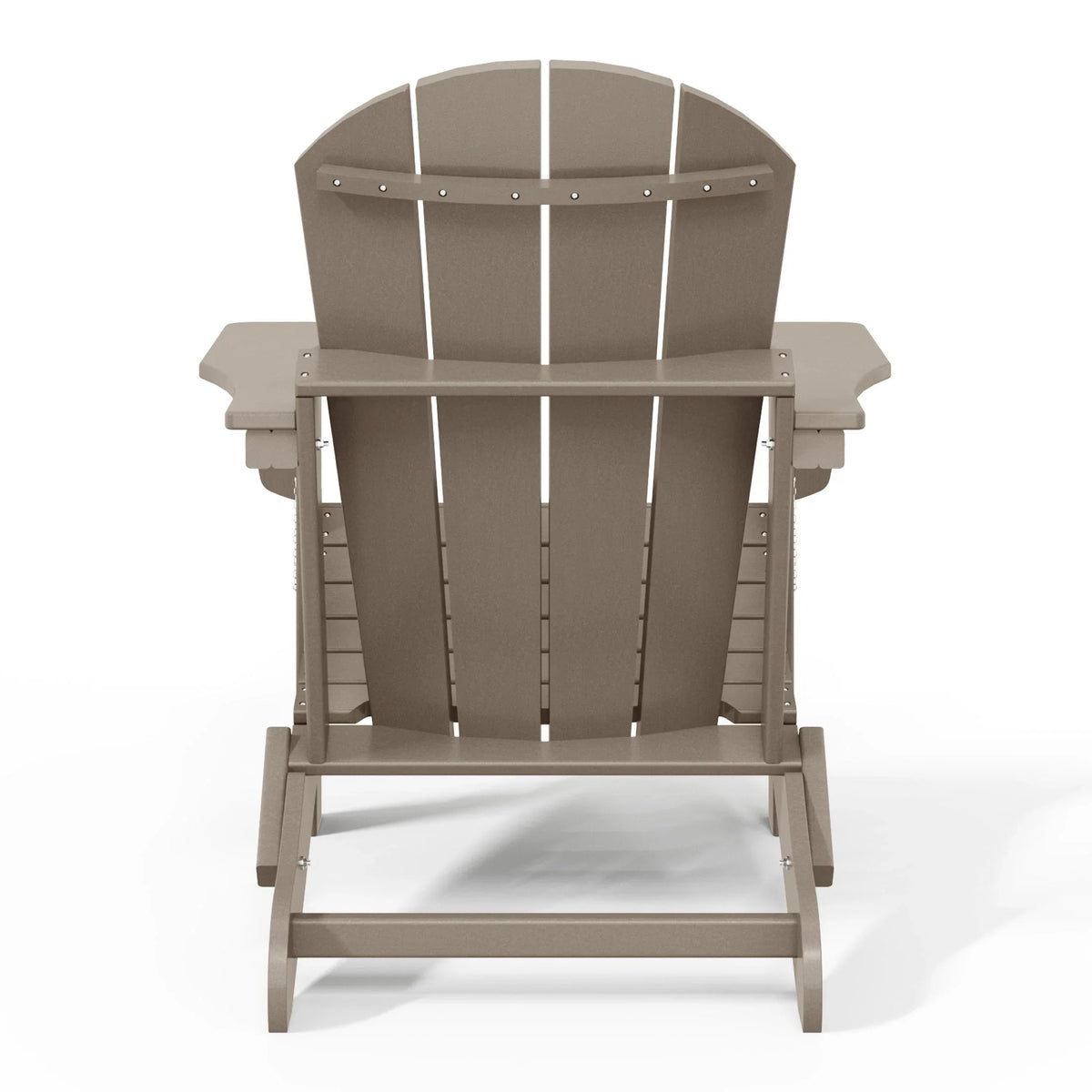 Chaise Adirondack pliante d'extérieur tout temps Polytrends Laguna résistante à la décoloration pour patio